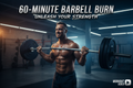 Powerful athlete lifting a loaded barbell in a gym